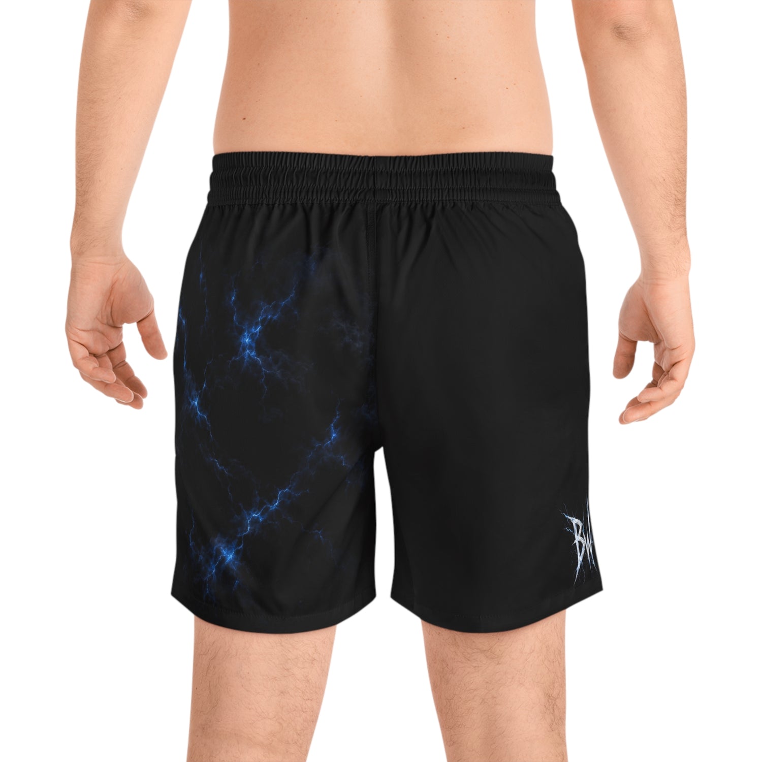 BAKYWA BLUE STATIC SWIM SHORTS