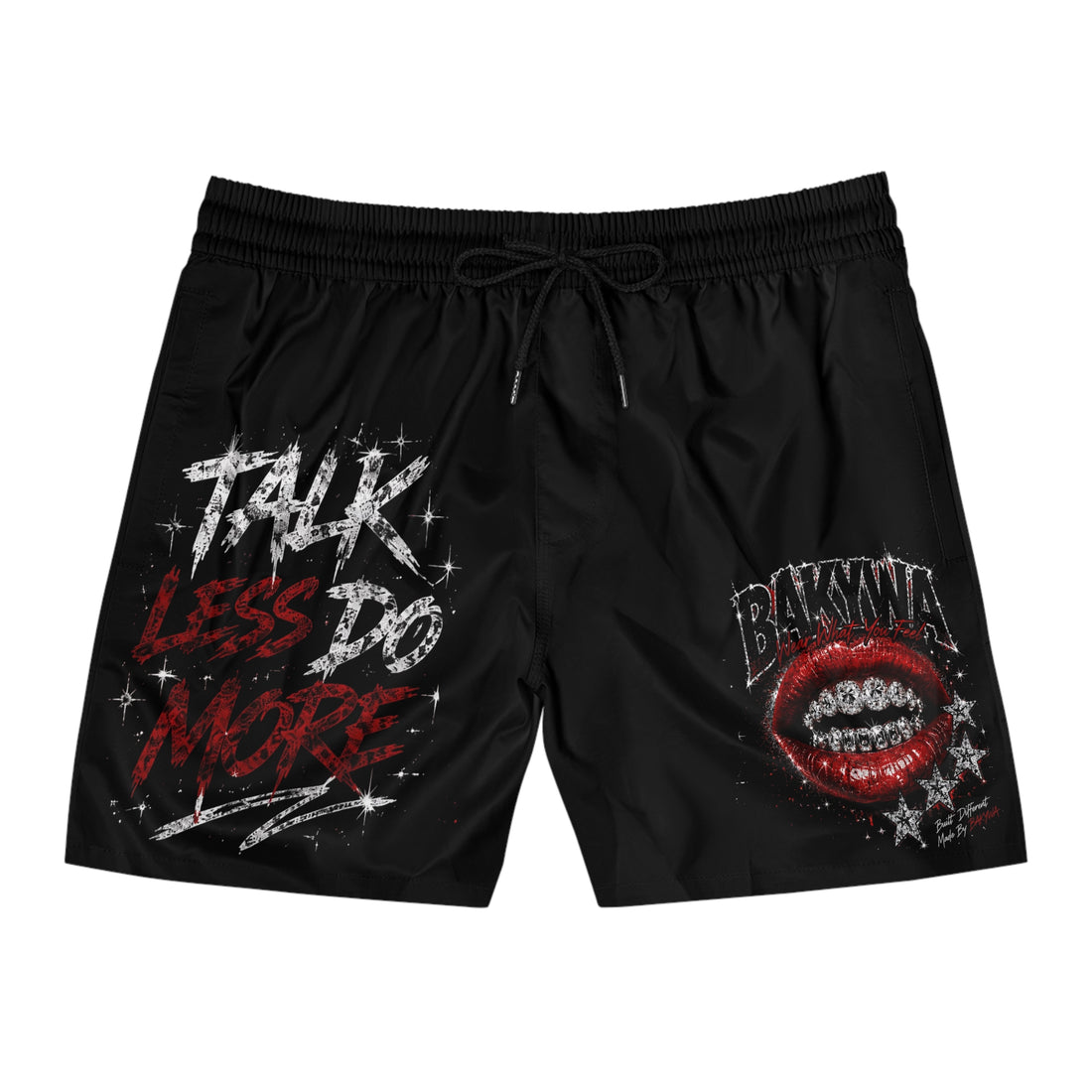 BAKYWA Lip Grill Graphic Shorts