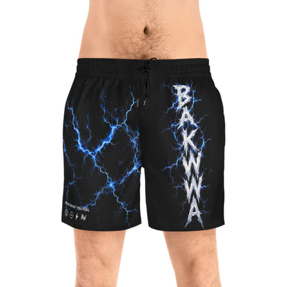 BAKYWA BLUE STATIC SWIM SHORTS
