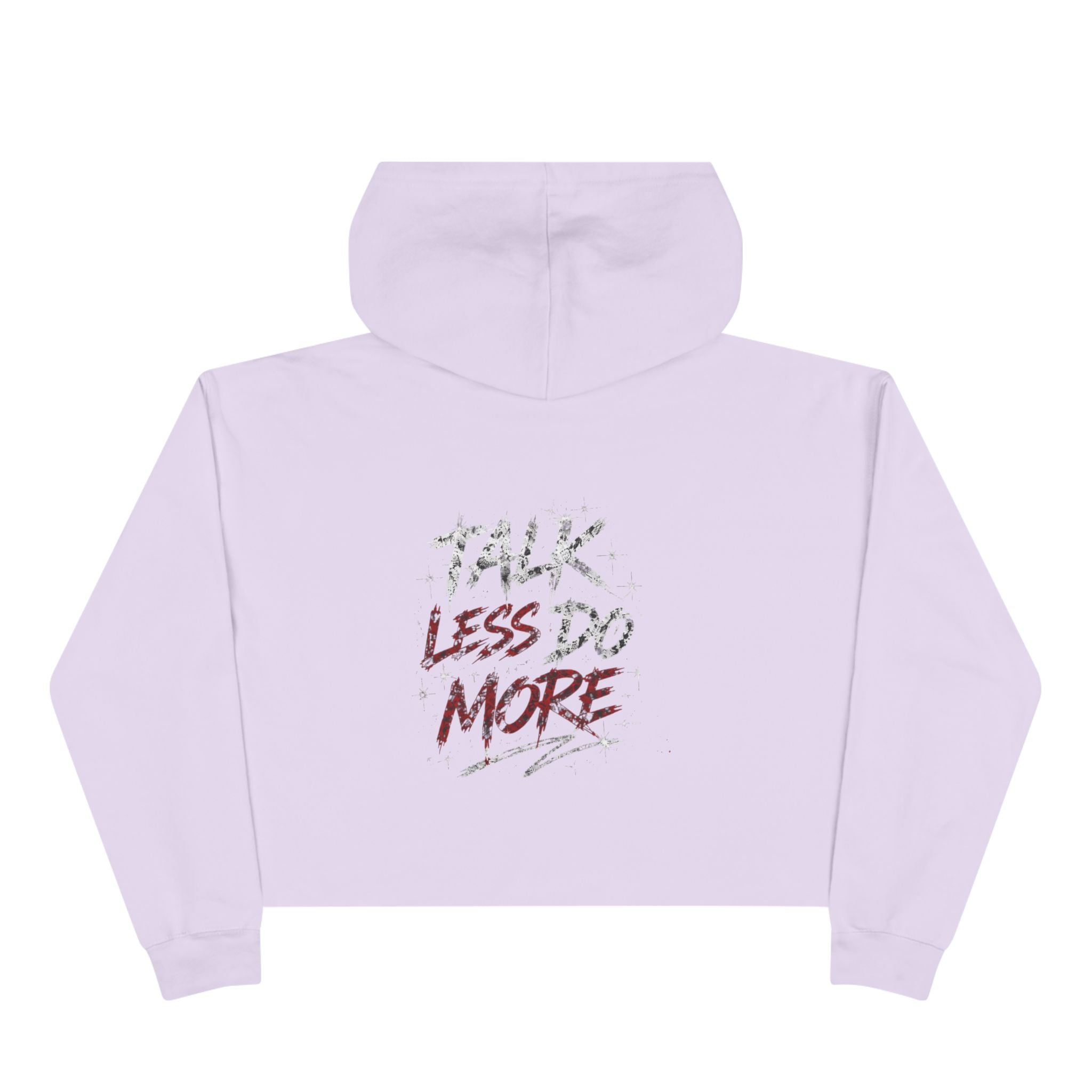 BAKYWA Lip Graphic Cropped Hoodie- Talk Less Do More