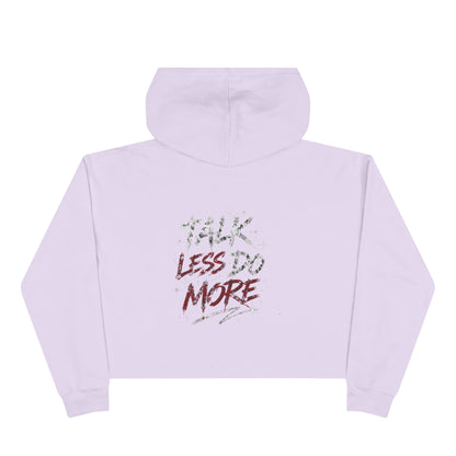 BAKYWA Lip Graphic Cropped Hoodie- Talk Less Do More