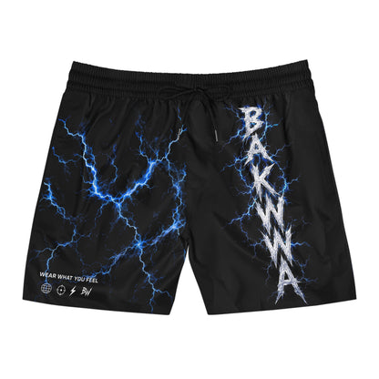 BAKYWA BLUE STATIC SWIM SHORTS